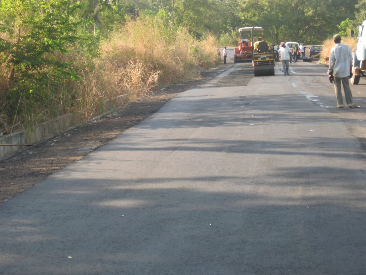 Road construction to Geregu Gas metering station view 1